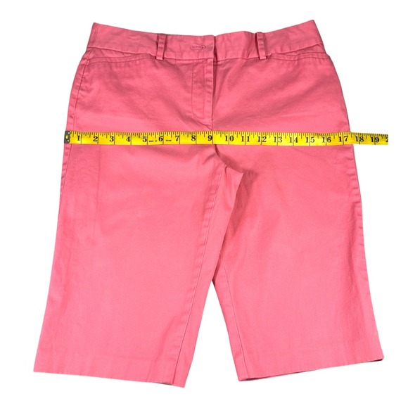 Talbots Women’s The Perfect Crop Collection Petite Bermuda Shorts – Pink Size 4P - Picture 4 of 14